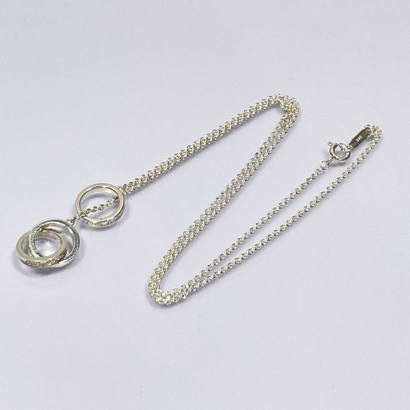 Tiffany 1837 Interlocking Ring Necklace Silver - Picture 6 of 13